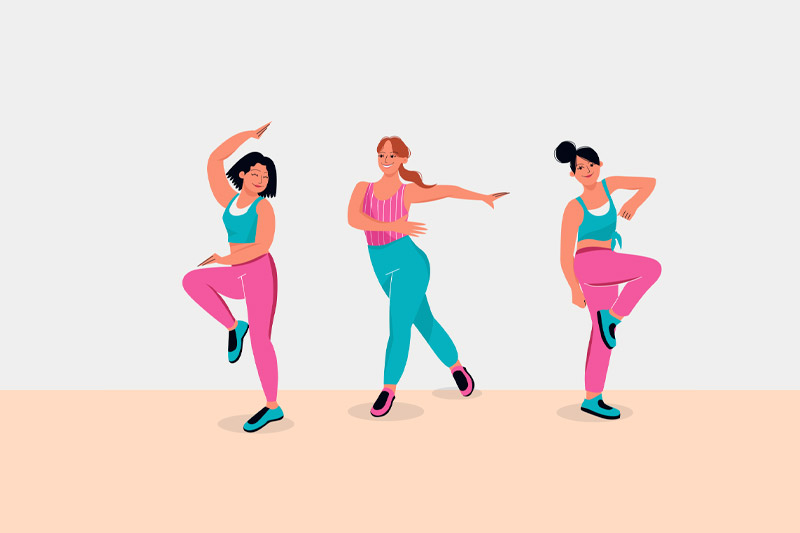 Illustration de la gym douce dansée